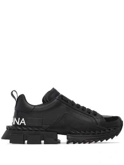 Dolce & Gabbana Superking Chunky Sneakers In Black