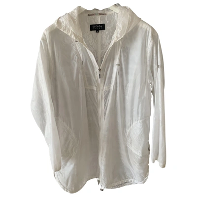 Pre-owned Escada White Polyester Coat