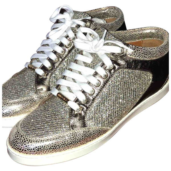 jimmy choo sparkly trainers