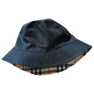 Pre-owned Burberry Hat In Black