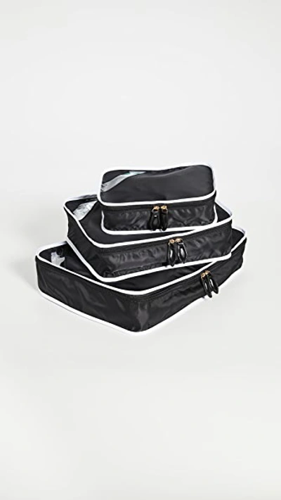 Paravel Packing Cube Trio In Derby Black Nylon