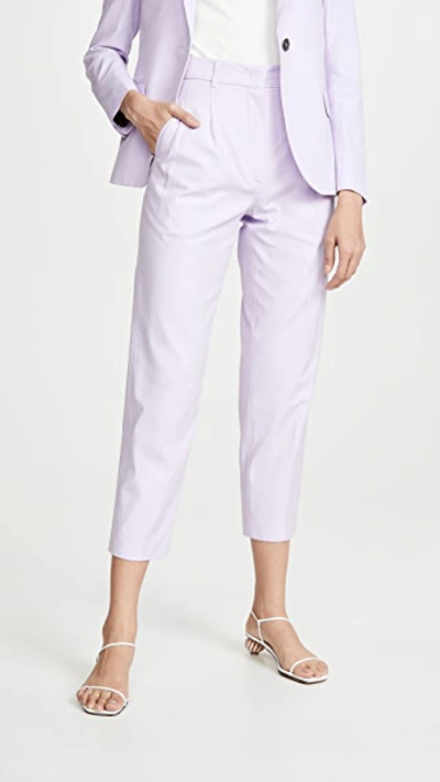 Paul Smith Slim Crop Trousers In Lilac