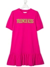 Alberta Ferretti Teen French Kiss Dress In Pink