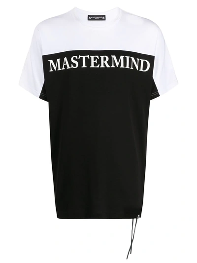 Mastermind Japan Colour Block Logo T-shirt In Black