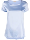 Blanca Vita Tania Silk T-shirt In Blue