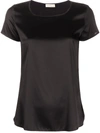 Blanca Vita Tania Silk T-shirt In Black