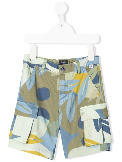 Il Gufo Kids' Cargo Bermuda Shorts In Green