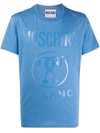 Moschino Logo Print T-shirt In Blue