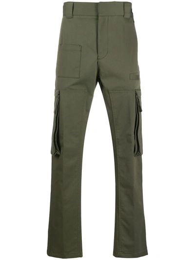 Fendi Cargo Straight Trousers In Green