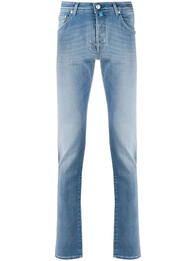 Jacob Cohen High-rise Slim Fit Jeans In Blue