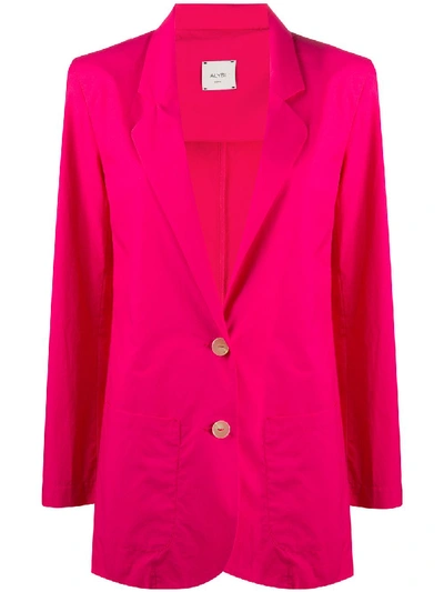 Alysi Straight-fit Jacket In Pink