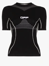 Off-white Logo Printed Active T-shirt In Black
