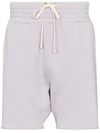 Les Tien Yacht Cotton Track Shorts In Purple