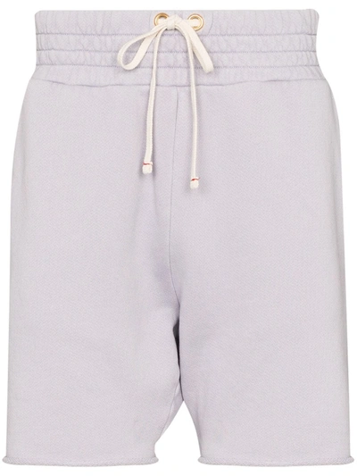 Les Tien Yacht Cotton Track Shorts In Purple