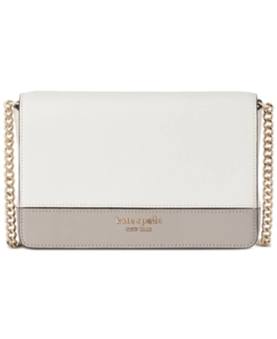 Kate Spade Spencer Leather Wallet On A Chain In Parchment Multi/gold