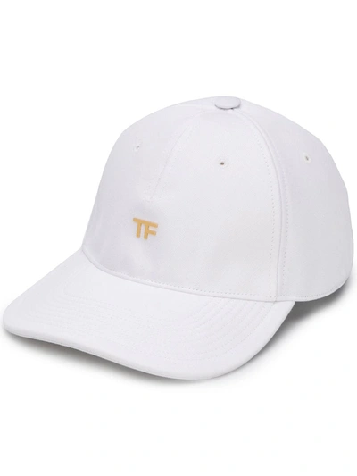 Tom Ford Logo Plaque Baseball Cap In Yellow