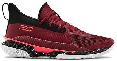 Pre-owned Under Armour  Curry 7 Red Cordova In Red Cordova/black-beta Red