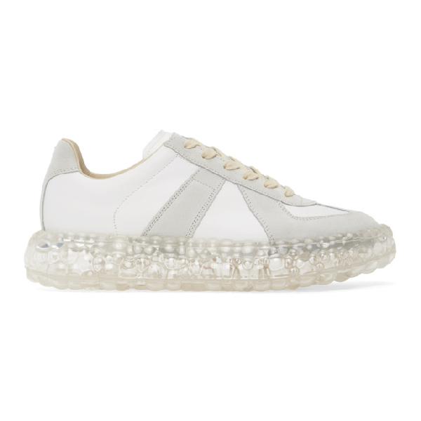 maison margiela leather sneakers
