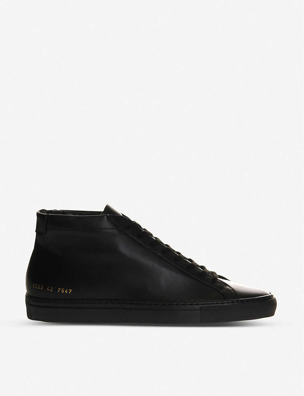 common projects black high tops