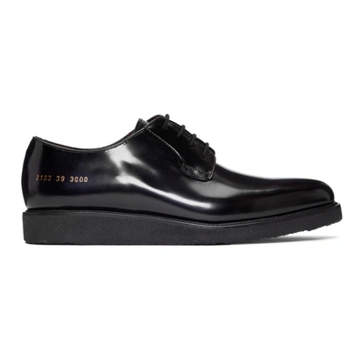 Common Projects Black Shine Derbys In 3000 Blk