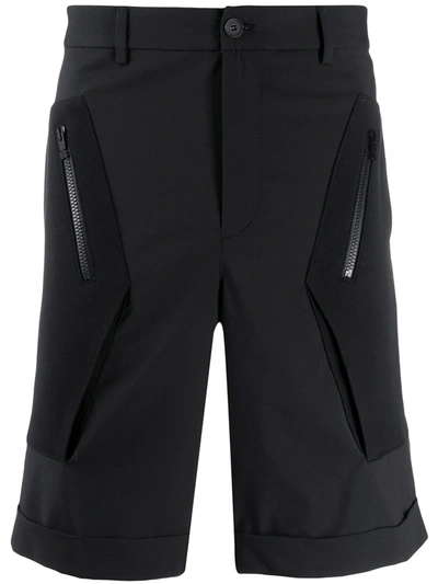 Les Hommes Urban Tailored Shorts In Black