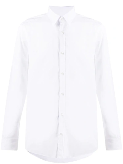 Les Hommes Urban Printed Shirt In White