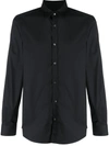 Les Hommes Urban Printed Shirt In Black