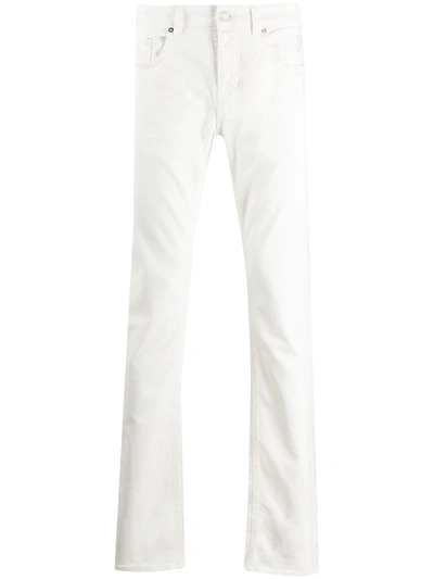 Les Hommes Urban Low Rise Skinny Jeans In White