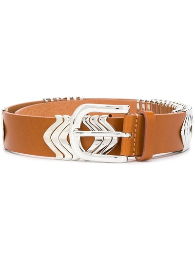 Isabel Marant Tehora Embellished Belt In Brown