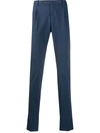 Pt01 Mid-rise Straight Leg Trousers In Blue