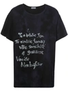 Yohji Yamamoto Round Neck Acid Was T-shirt In Black