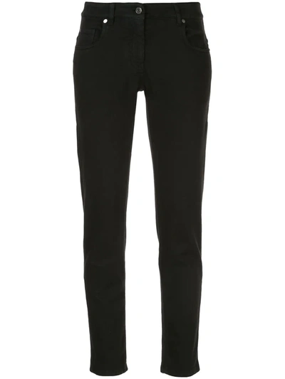 Brunello Cucinelli High-rise Skinny Jeans In Black