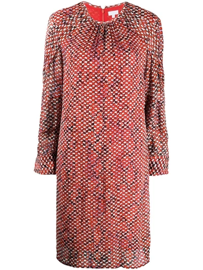 Lala Berlin Python-print Midi Dress In Red