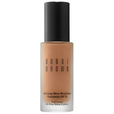 Bobbi Brown Skin Long-wear Weightless Liquid Foundation With Broad Spectrum Spf 15 Sunscreen, 1 oz In Warm Almond W086 (dark Brown With Yellow Undertones)