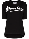 Moschino Signature Logo Print T-shirt In White
