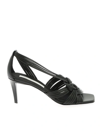 Stella Mccartney Woven Eco-leather Sandals In Black