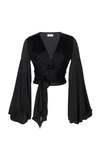 Alexandre Vauthier Wrap Around Top In Black