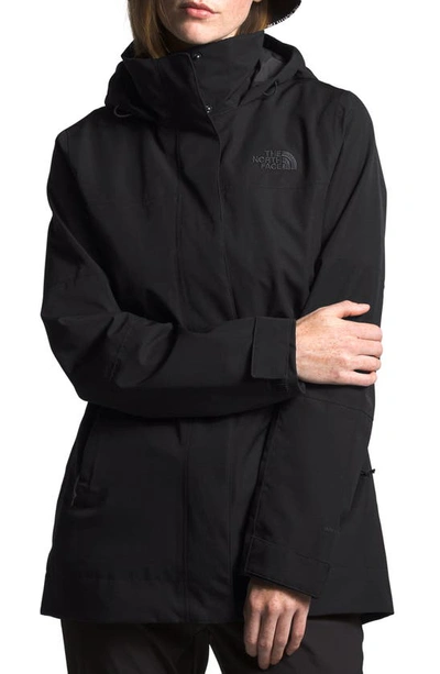 The North Face Westoak City Waterproof & Windproof Coat In Black