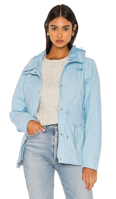 The North Face Westoak City Waterproof & Windproof Coat In Angel Falls Blue