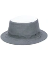 Thom Browne 4-bar Plain Weave Bucket Hat In 035 Med Grey