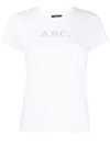 Apc Logo Short-sleeve T-shirt In White