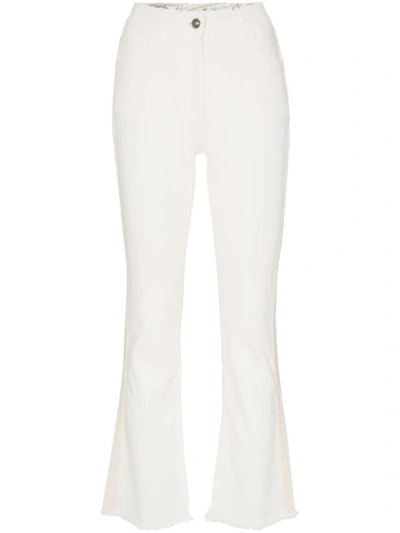 Etro Flared High-waisted Jeans In White