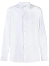 Etro Pegaso Embroidery Linen Shirt In White