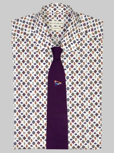 Etro Tie With Pegaso In Purple