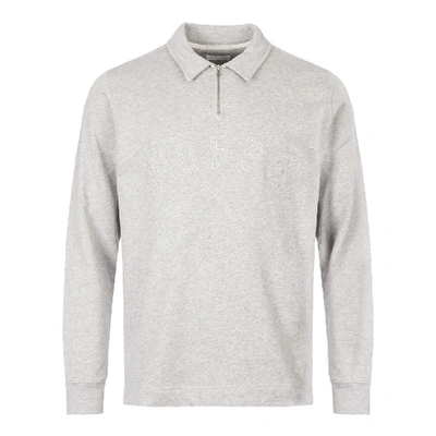 Norse Projects Jorn Half Zip Sweatshirt- Grey
