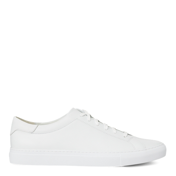 Ralph Lauren Jermain Leather Sneaker In White | ModeSens