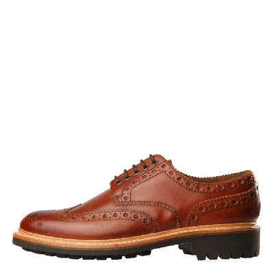 Grenson Archie Brogues – Tan In Brown
