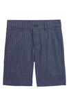 Appaman Kids' Boy's Trouser Shorts In Chambray Stripe