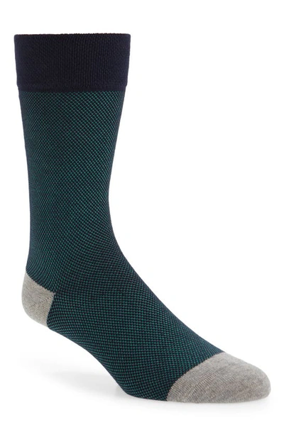 Ted Baker Textured Socks In Green