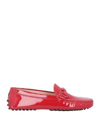 Tod's Loafers In Red